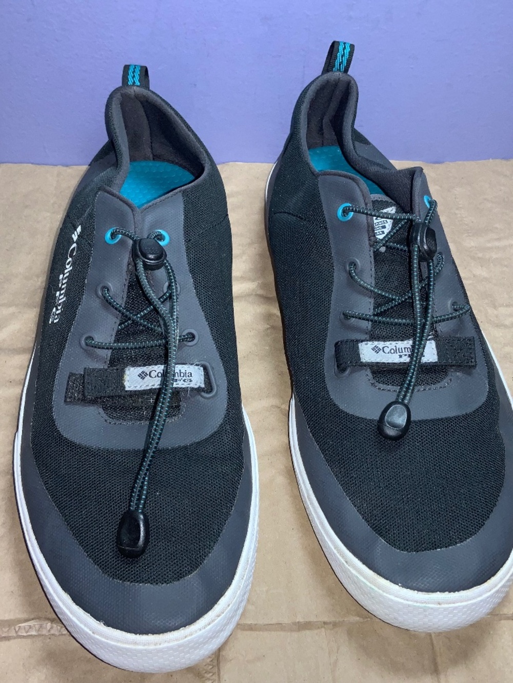 Columbia black gray Dorado CVO PFG Mens boat shoes BM4615-010 Size 13 fishing
